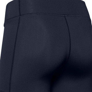 Pantalones cortos para correr de compresión de poliéster azul marino de cintura alta para mujer, pantalones cortos deportivos de talla grande más exigentes a la venta - Product Image 4