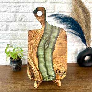 Smooth Finish Wooden Board with Rounded Edges, <b>Safe</b> and Stylish Cheese Board with Long-Lasting Stainless Steel <b>Knife</b> Set - Product Image 1