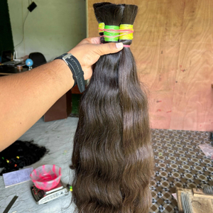 Extensiones de Cabello Natural Indio Virgen, Liso, Remy, de una Sola Capa, Hechas por Personas Indias, Precio al por Mayor - Product Image 1