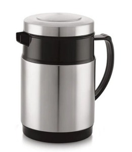 Vente à forte demande Bouilloire isotherme en acier inoxydable à double paroi de 1200 ml Bouilloire à thé chaude et froide Capacité de 1,2 L, Bouilloire à eau en acier - Product Image 1