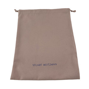 Bolsa de maquillaje y cosméticos de material de algodón rosa claro con logotipo personalizado de poliéster con cremallera - Product Image 1