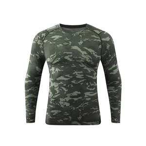 Customized Customized Design Men's Printed Compression Shirts Spandex/Polyester Breathable Quick Dry 2026 - Product Image 3