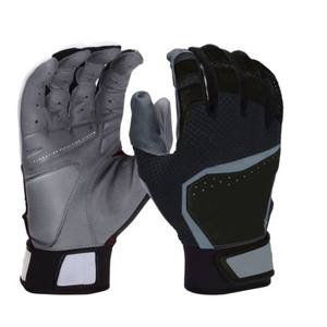 Guantes de bateo de softbol al por mayor de alta calidad Guantes de bateo de béisbol para hombres con estampado de diseño personalizado de cuero de alto agarre - Product Image 1