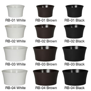 Maceta Redonda de Diseño Clásico Sin Recubrimiento, Apta para Interiores y Exteriores, Ideal para Regalo, Material de Polipropileno y Talco - Product Image 4