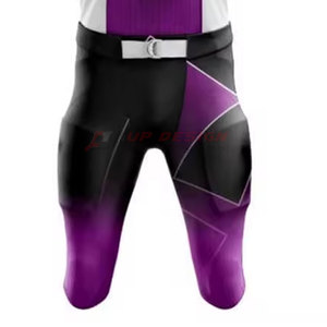 Uniforme de Fútbol Americano Sublimado Transpirable Hecho a Medida 100% Poliéster, Alta Calidad, Bajo Precio, Colores y Tallas Personalizadas, Unisex - Product Image 6
