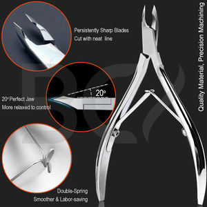 Coupe-cuticules en acier inoxydable, coupe-ongles à large ouverture, lame courbée, durable, professionnel, pour retirer les peaux mortes des ongles des pieds - Product Image 3