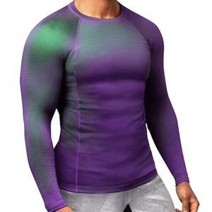 เสื้อรัดรูปสำหรับผู้ชายเสื้อแรชการ์ดแบบระเหิดสำหรับผู้ชายเสื้อแรชการ์ดแบบยาวพิมพ์ลายสินค้ามาใหม่2025 - Product Image 1