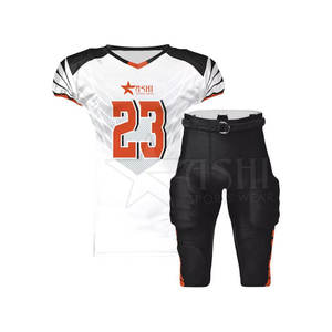 เครื่องแบบอเมริกันฟุตบอลแขนสั้นระบายอากาศได้อย่างรวดเร็วพิมพ์ลายซับลิเมต - Product Image 1