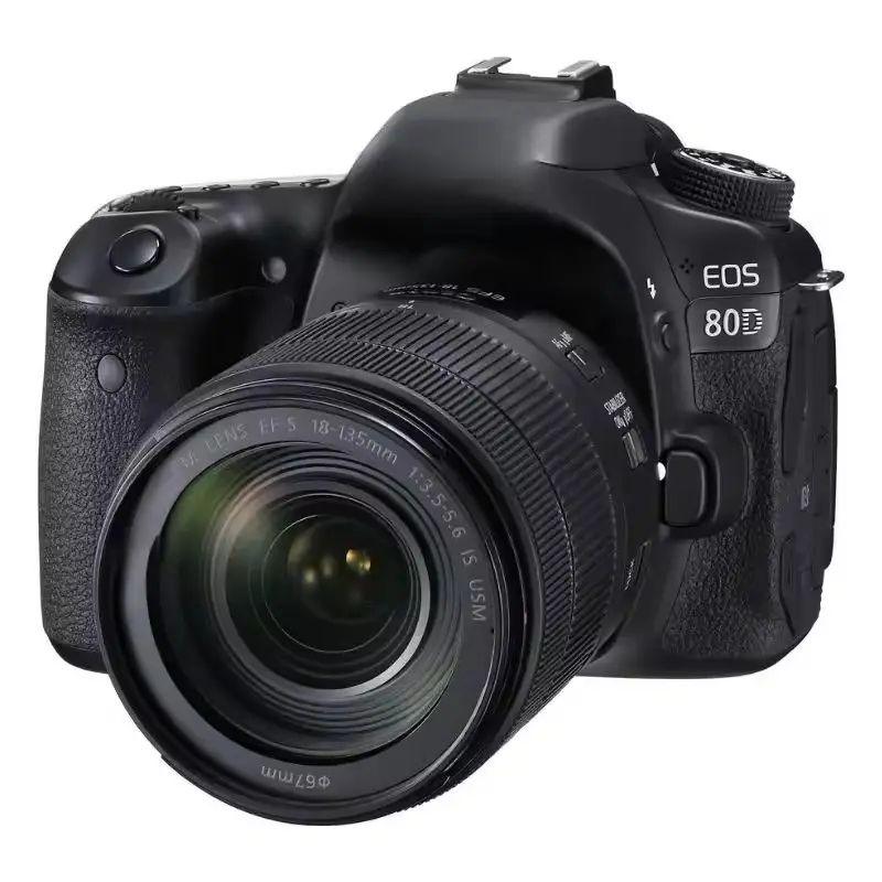 BIGSALE Digital SLR Camera Body [80D] and EF-S 18-135mm f/3.5-5.6 Image Stabilization USM Lens with 24.2 Megapixel CMOS