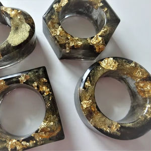 Resin <b>Napkin</b> Ring Restaurant Wedding <b>Party</b> Table Decorative Handmade Manufacturer Resin <b>Napkin</b> Rings Customized Packing - Product Image 1