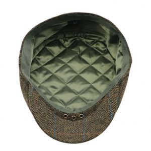 Factory Vintage Classic Newsboy Hat Men's Fall Winter <b>Flat</b> <b>Cap</b> Ivy Driving <b>Wool</b> <b>Cap</b> - Product Image 6