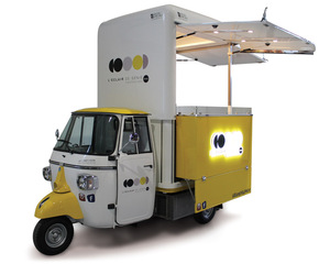 Triciclo Eléctrico para Comida, Carrito Móvil de Catering, Furgoneta de Comida Callejera de Tres Ruedas para Café, Pizza, Tacos, Helados, Snacks y Hot Dogs - Product Image 6