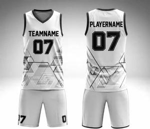 ชุดยูนิฟอร์มบาสเก็ตบอลแบบสั่งทำพิเศษ ระบายอากาศได้ดี กลับด้านได้ พิมพ์ลายแบบซับลิเมชั่น ขายส่งชุดยูนิฟอร์มบาสเก็ตบอล - Product Image 2