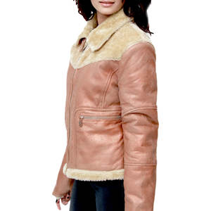 Chaqueta de Cuero Tejida de Invierno para Mujer, Diseño Personalizado, Manga Larga, Transpirable, Ecológica, Ligera, para Exteriores y Calle - Product Image 2
