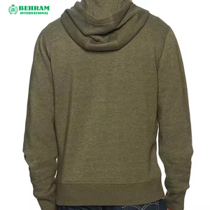 Sweat-shirts à capuche zippés sur mesure de bonne qualité avec poche kangourou, vêtements décontractés et streetwear tendance - Product Image 4