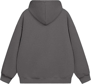 Sweat à capuche pour homme en polaire Spandex/Polyester de haute qualité, doublure dessin animé, streetwear printemps, impression en relief sur denim épais - Product Image 2