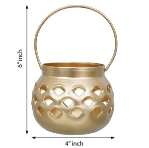 Support mural décoratif en fer doré pour bougies chauffe-plat, fait main, pour la maison, le bureau, les mariages, les fêtes et les événements, en gros - Product Image 3