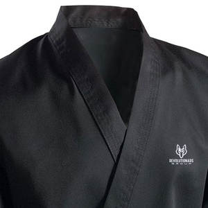 ชุดคาราเต้ผู้ชายผ้าฝ้ายผสมตะเข็บเสริมความทนทาน - Product Image 4