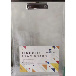 Portapapeles de plástico blanco Tamaño A4 Papelería Portapapeles Tamaño de carta ecológico para archivar reuniones a bajo precio - Product Image 1