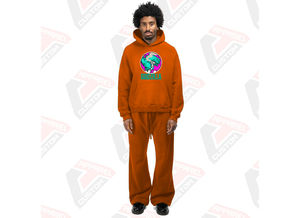 Conjunto de chándal de invierno de poliéster 100% transpirable de 2 piezas ultra cómodo y elegante para hombre, patrón sólido - Product Image 2