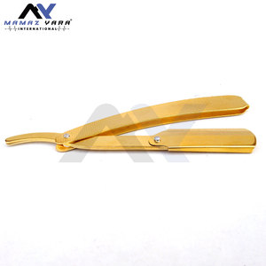 Navaja de Afeitar Premium para Hombre, de Acero Inoxidable, para Cortar Barbas Faciales, Plegable, Recta, Herramienta de Aseo para Uso en Casa o Salón - Product Image 4