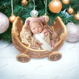 Precio al por mayor, accesorios de fotografía para recién nacidos, accesorios en forma de luna, cuna de bebé, cama de bebé bonita para niños con ruedas, cuna de bebé, Guardería Móvil - Product Image 6