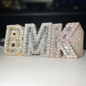 Collar de Joyería Hip Hop para Niños, Colgante Personalizado de Lujo con Incrustaciones de Plata de Ley 925 y Moissanita VVS - Product Image 4