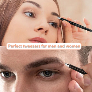 Juego de 3 uds de depilación de Punta inclinada de Metal profesional, Mini pinzas para cejas, extensión de pestañas, pinzas para injerto, herramientas de maquillaje - Product Image 4