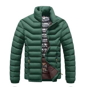 Veste matelassée brillante pour homme sur mesure, col montant, logo frontal, fabricant OEM, vêtements d'extérieur chauds, designs de haute qualité - Product Image 1
