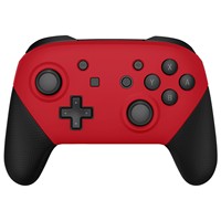 EXtremeRate Passion, placa frontal roja y placa trasera, carcasa de repuesto DIY para Nintendo Switch Pro Controller