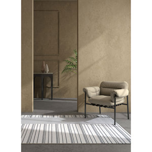 Alfombra de Lana a Rayas Indusbar ADWL-19 9x12, Gris y Negra, Tejido Plano, Kilim para el Hogar, para la Entrada, Sala de Estar o Dormitorio - Product Image 5