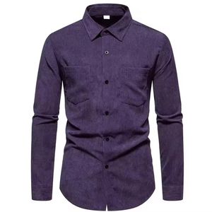 Camisa de vestir de satén formal ajustada para hombre, cuello levantado, transpirable, de punto, Color sólido, antiarrugas - Product Image 1