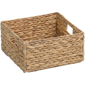Panier de rangement carré en jacinthe d'eau naturelle, tissé à la main, fait à la main, vente en gros, écologique, fabriqué au Vietnam - Product Image 3