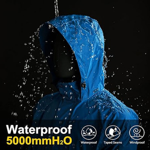 Veste de pluie Softshell pour homme avec capuche Vente en gros Usine directe Logo personnalisé Veste d'extérieur imperméable téléchargée par Dress Sports - Product Image 4