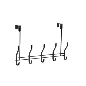 Multi <b>Hook</b> Metal <b>Door</b> Hanger With Space Saving Design Ideal <b>For</b> Small Rooms Bathrooms And Compact Apartments - Product Image 5