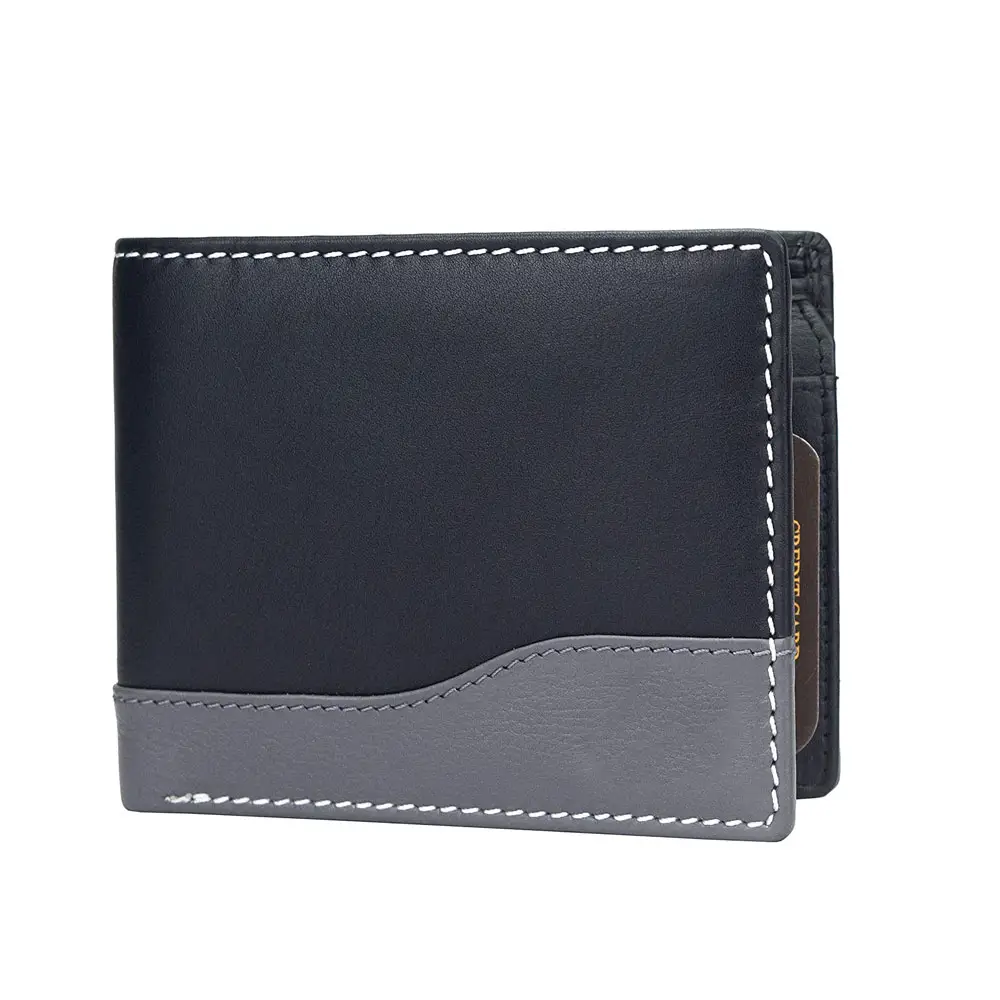 2024 Leather Wallets For Men High Quality Vintage Gents Men's Slim Wallet Cowhide Leather Luxury Purse Casual Minimalist Wallet