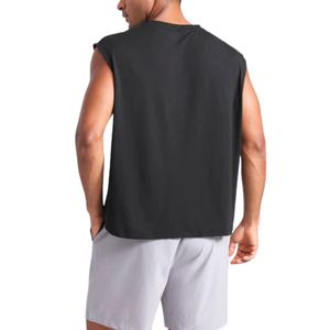 เสื้อกล้ามออกกำลังกายผู้ชาย เสื้อวิ่งแขนกุด รักษ์โลก เสื้อผ้ากีฬา ฟิตเนส รับผลิตตามแบบ OEM ODM ขายส่งจำนวนมาก - Product Image 4