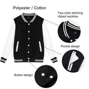 Diseño personalizado profesional 2025 alta calidad hombres moda Streetwear moda Varsity chaquetas contraste Color chaqueta - Product Image 3