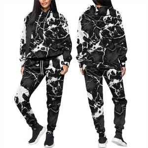 Precio bajo Mujeres Sublimación Chándal Alta calidad Personalizado 100% Algodón Tendencia Elegante Cremallera Conjunto Mujeres Sublimación Chándal - Product Image 2