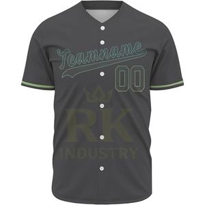 Camiseta de Béisbol 2025-26 al por Mayor, Transpirable, Personalizable para Equipos Nacionales, 100% Poliéster, Unisex, Servicio OEM, Gran Venta - Product Image 5