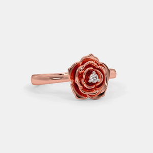 Anillo de Zafiro Rosa Natural y Diamantes para Mujer en Oro Rosa, Gema Luminosa, Anillo de Aniversario, Boda, Joyería Fina, Regalo - Product Image 3