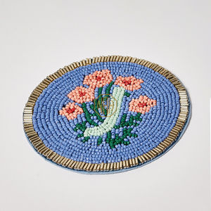 Posavasos Exclusivos de Cuentas de Vidrio 2026, Decoración de Mesa Hecha a Mano con Letras de la A a la Z para Aniversarios y Reuniones Familiares - Product Image 3