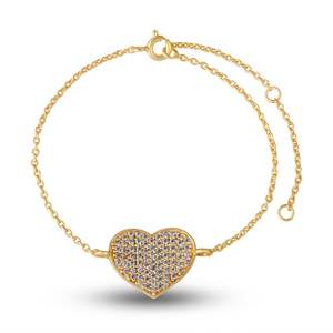 NOVAMART Fine <b>Silverings</b> 925 Sterling All That Glitters Heart Crystal <b>Bracelets</b> & <b>Bangles</b> Wholesale Export - Product Image 1