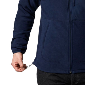 2025 venta al por mayor 100% poliéster hombres invierno personalizado Polar chaqueta con cremallera completa manga larga logotipo personalizado chaqueta para hombres - Product Image 5