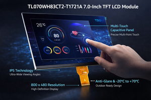 Modul Layar LCD TFT IPS 7 Inci 800x480, Antarmuka TTL RGB 40-Pin, Kontras Tinggi, Kompatibel dengan ESP32, Raspberry Pi - Product Image 2