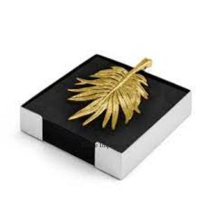 Rectangle Shape Silver Color Shiny Polished Metal Frame <b>Box</b> With Gold Plated Butterfly Designer Top Quality <b>Tissue</b> Paper <b>Holder</b> - Product Image 3
