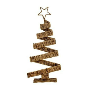 Venta al por mayor precio barato jacinto de agua árbol decorativo de Navidad Decoración de mesa tejida a mano hecha en Vietnam - Product Image 5