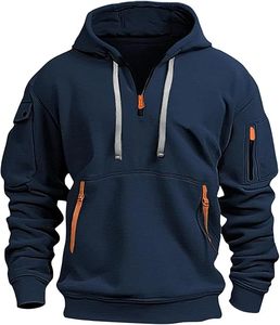 Sudaderas con capucha de algodón 100% para hombre, nuevo mejor estilo con etiqueta personalizada, servicios ODM de otoño, tallas XS 6XL, estampado de patrón sólido - Product Image 4