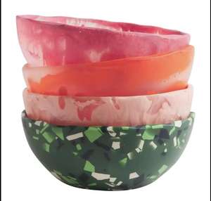 Bol de service en résine polie faite à la main nouveau design bol à salade jetable écologique pour la cuisine et la vaisselle de table - Product Image 5