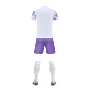Maillots de football 24/25 personnalisés blancs Kits de football d'équipe Vêtements de football de qualité supérieure - Product Image 6